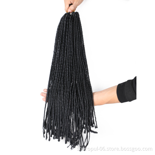micro locs synthetic hair extension dread locs crochet hair